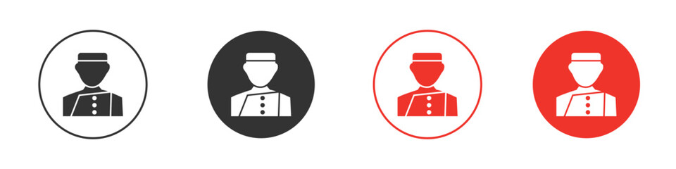 Concierge icon pack. Clipart Vector design