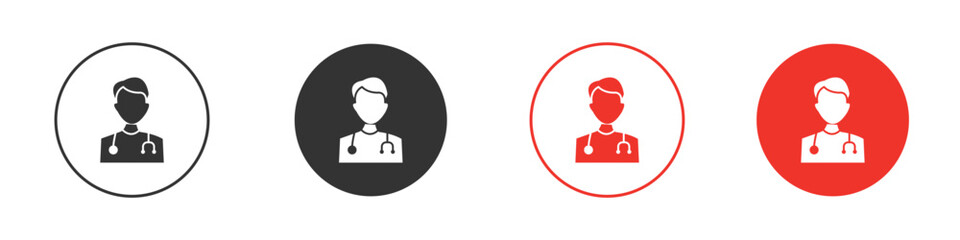 Doctor icon pack. Clipart Vector design