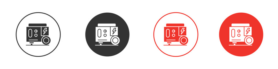 Generator icon pack. Clipart Vector design