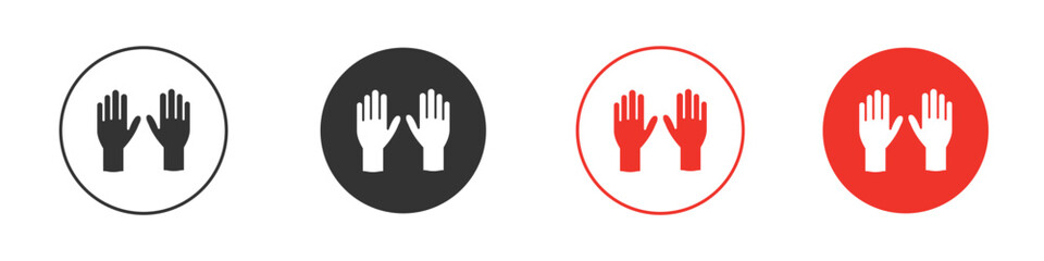 Obraz premium Gloves icon pack. Clipart Vector design