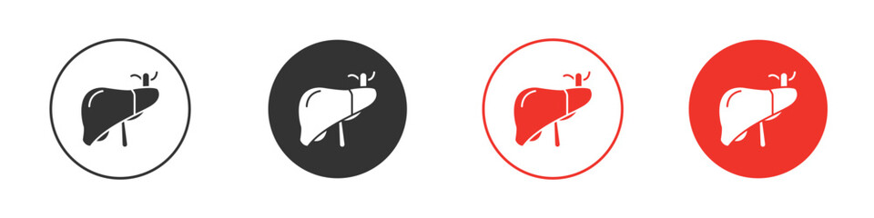 Liver icon pack. Clipart Vector design