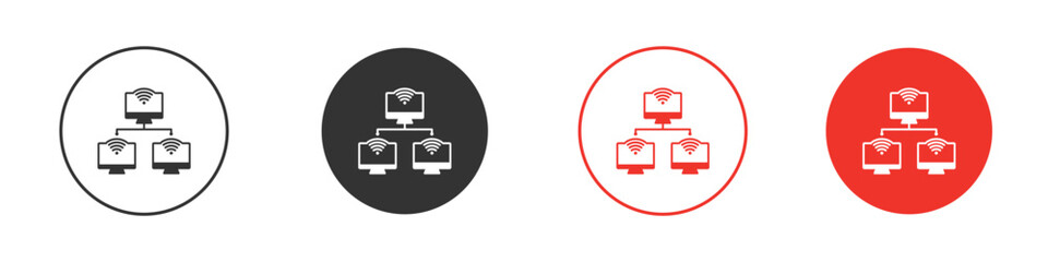 Local network icon pack. Clipart Vector design
