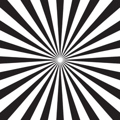 Black and white radiating lines pattern abstract background