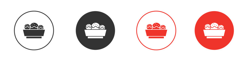 Takoyaki icon pack. Clipart Vector design