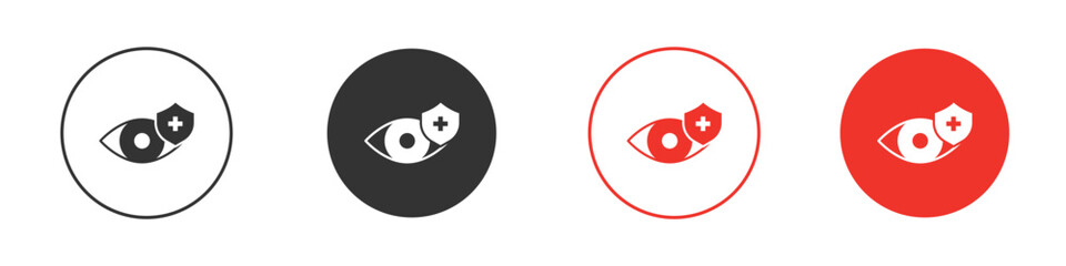 Vision insurance icon pack. Clipart Vector design