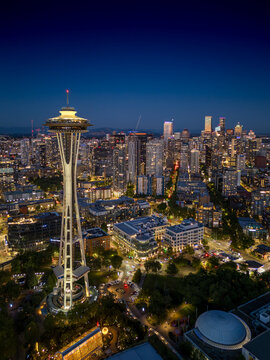 Seattle Skyline in the evening