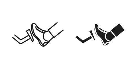 car pedal icon vector design, perfect for website ui designs