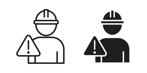 Construction risk icon vector design, perfect for website ui designs