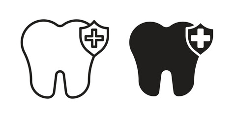 Dental insurance icon vector design, perfect for website ui designs