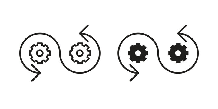 Devops icon vector design, perfect for website ui designs