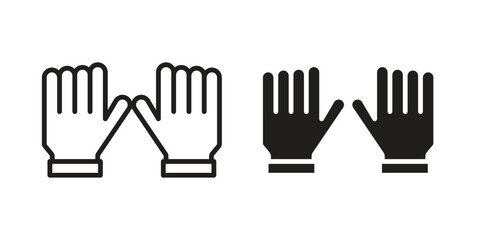 Gloves icon vector design, perfect for website ui designs