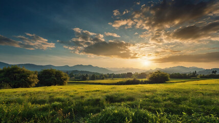 natural scenery background, blue sky mountains, beaches, lakes, forests, beautiful waterfalls