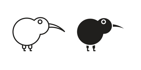Kiwi bird icon vector design, perfect for website ui designs