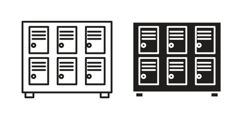 Lockers icon vector design, perfect for website ui designs
