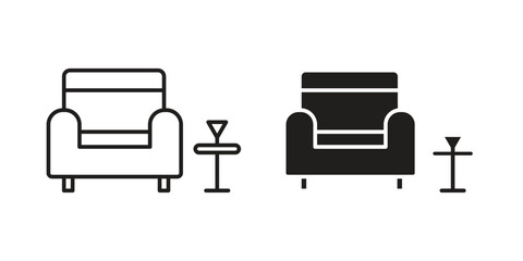 Lounge icon vector design, perfect for website ui designs