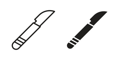 Scalpel icon vector design, perfect for website ui designs