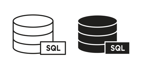 SQL icon vector design, perfect for website ui designs