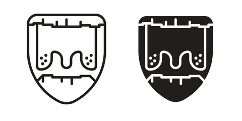 Tonsillitis icon vector design, perfect for website ui designs