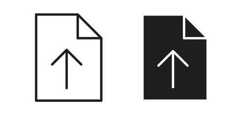 Upload file icon vector design, perfect for website ui designs