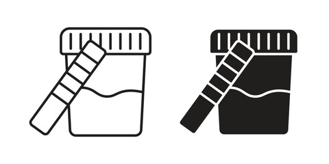Urine test icon vector design, perfect for website ui designs