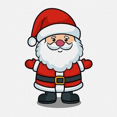 Jolly Santa Claus in Chibi Style 