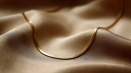 Designer snake chain necklace 14K gold minimalist Italian fashion accessory macro lighting