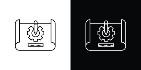 Prototyping icon illustration symbol or logo collection.