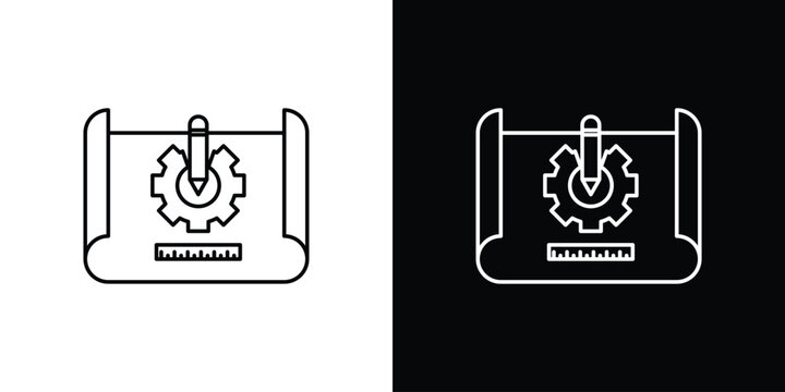 Prototyping icon illustration symbol or logo collection.