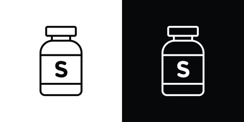 Solvent icon illustration symbol or logo collection.