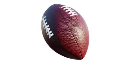 A poised football ready for the winning play symbolizing competitive spirit and teamwork a on transparent background