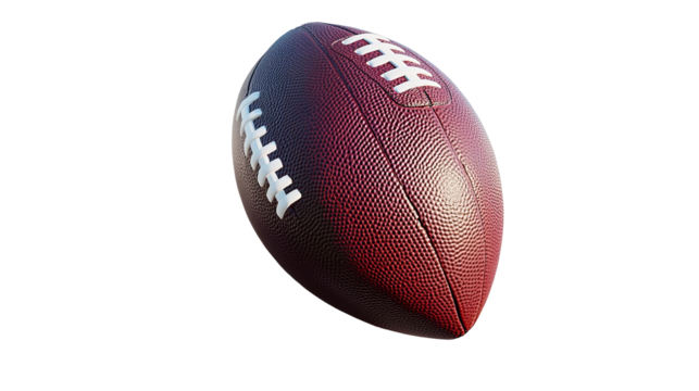 A poised football ready for the winning play symbolizing competitive spirit and teamwork a on transparent background
