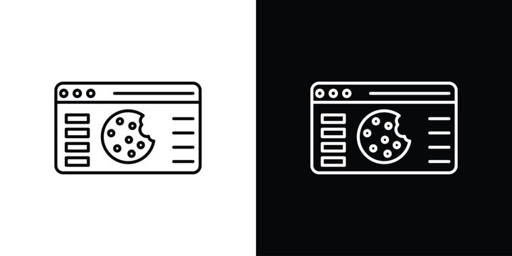 web Cookies icon illustration symbol or logo collection.
