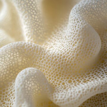 closeup of guar gum powder texture fine white appearance macro food additive photography sharp detail
