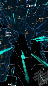 Businessman using digital tablet in airport