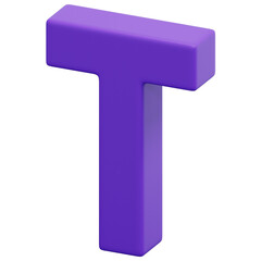 3D T Icon