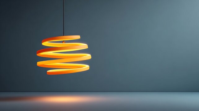 Floating Spiral Carrot Ring Encasing Radiant Turmeric Crystal on Soft Gray Backdrop Creative Vegan Minimalist Design