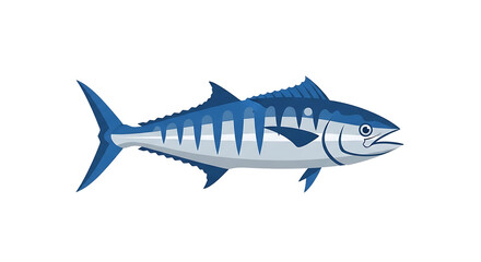 Naklejka premium Striking depiction of a Wahoo fish with vibrant colors and detailed features