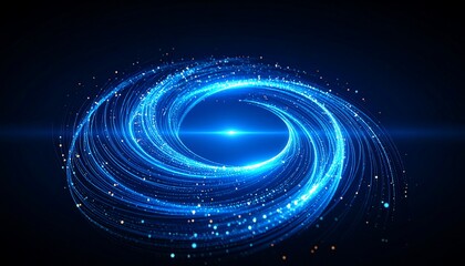 Naklejka premium Abstract swirling blue light effect