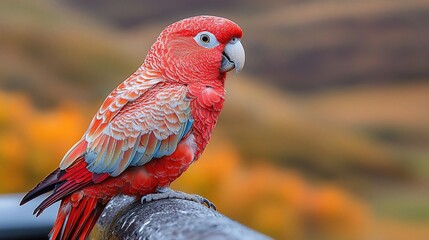 Vibrant Parrot Perched