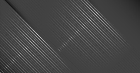 An image features a sleek, gray gradient background layered with striking, linear, metallic stripes and a subtle shadow effect to create an elegant and modern textured backdrop