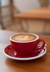 Obraz premium cup of coffee with cinnamon