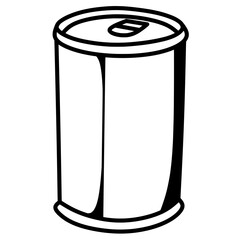 Silhouette of a sardine can