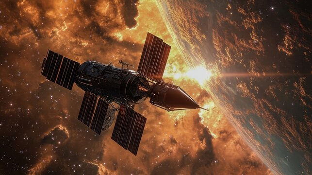 Crowdfunded space telescope controlled by global contributors, orbital render Keywords Crowdfunded space telescope, global contributors, orbital render  orbital render