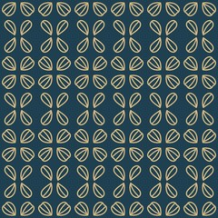 Fototapeta premium Seamless vintage floral pattern with antique damask ornament for textile and wallpaper design