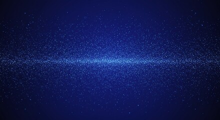 Fototapeta premium Abstract Blue Particle Wave on Dark Background for Technology and Science Concepts