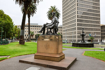 Melbourne Statue to Adam Lindsay Gordon
