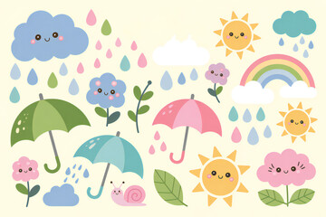 Graphic background features geometric shapes, circles, and triangles with a peach color palette,...
