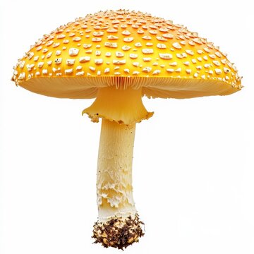 death cap amanita phalloides toxic mushroom isolated on white transparent background