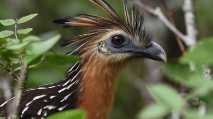 Close-up of a crested bird