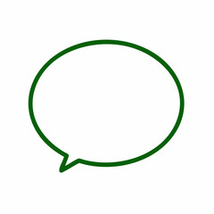 フレーム吹き出し丸緑/WEB対応SVGデータ